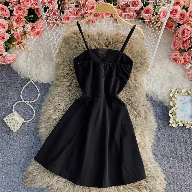 new style tube top dress women's sexy suspender skirt A-line skirt dress     S4341