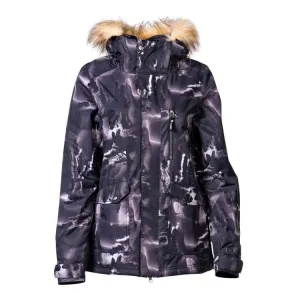 NIKITA Women Hawthorne Print Snow Jacket-Blackout