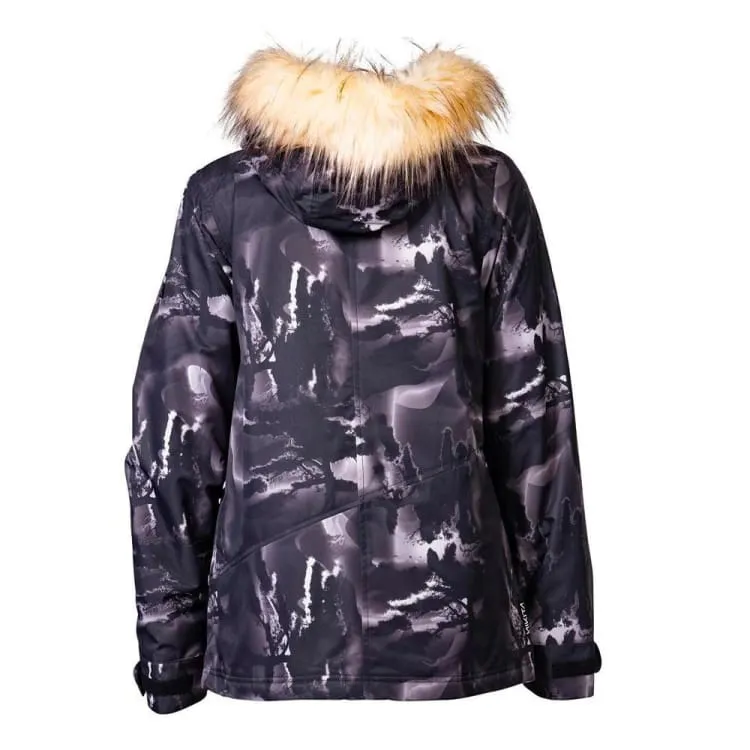 NIKITA Women Hawthorne Print Snow Jacket-Blackout