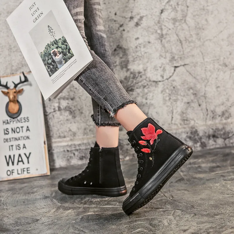 Owlkay Fashion Wild High-Top Canvas Shoes