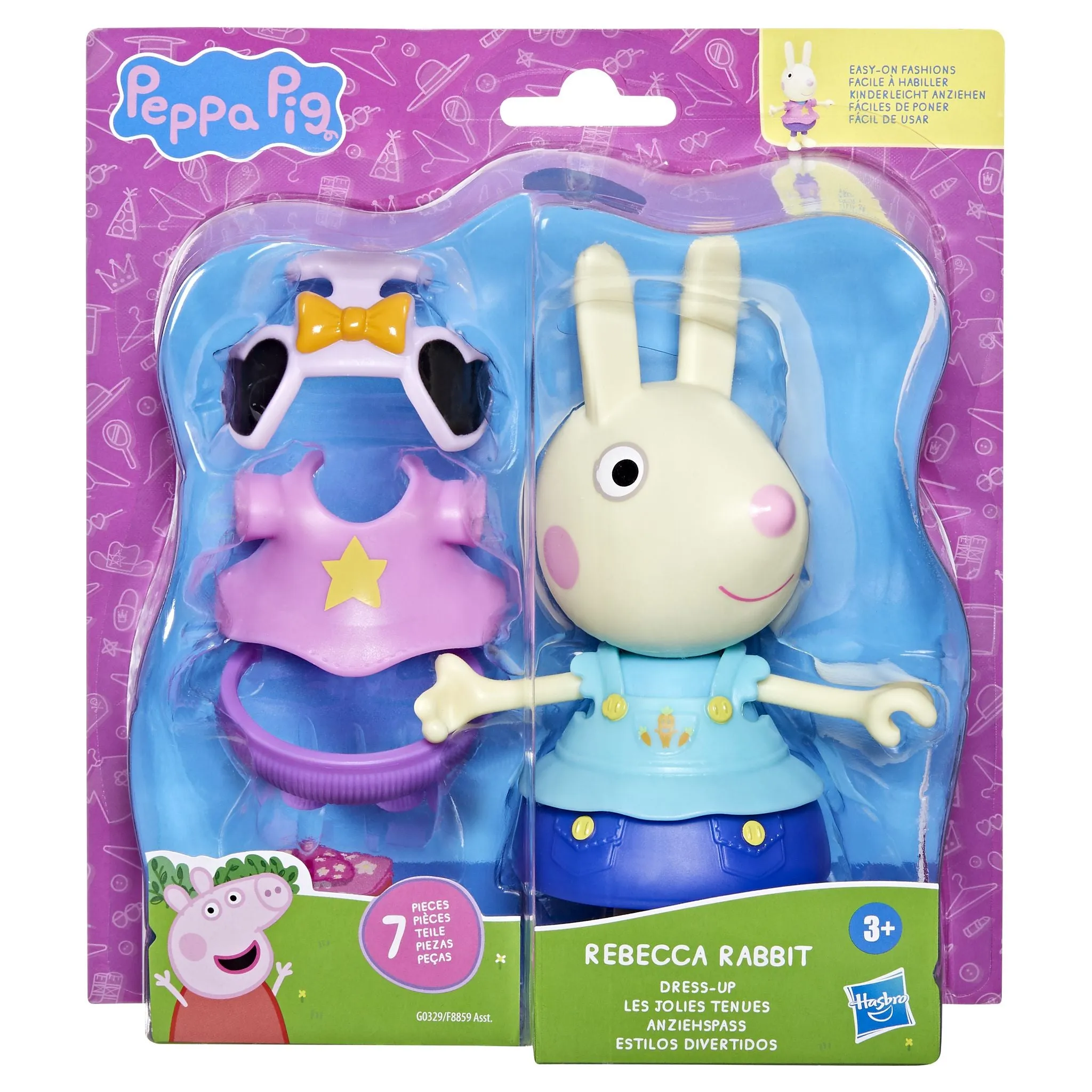 Peppa Pig Dress Up Figure - Rebecca Rabbit