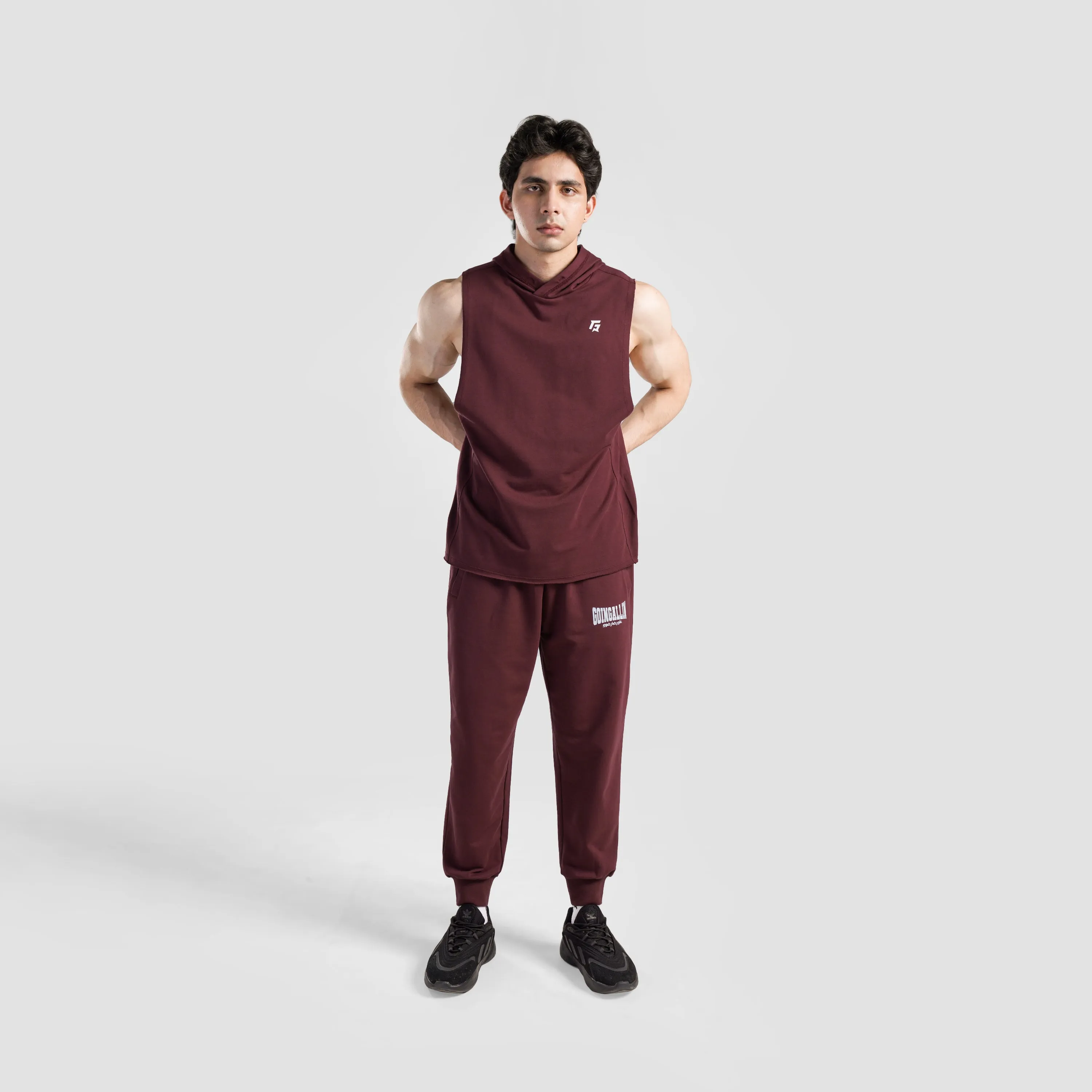 Perform Hooded Tank (Maroon)