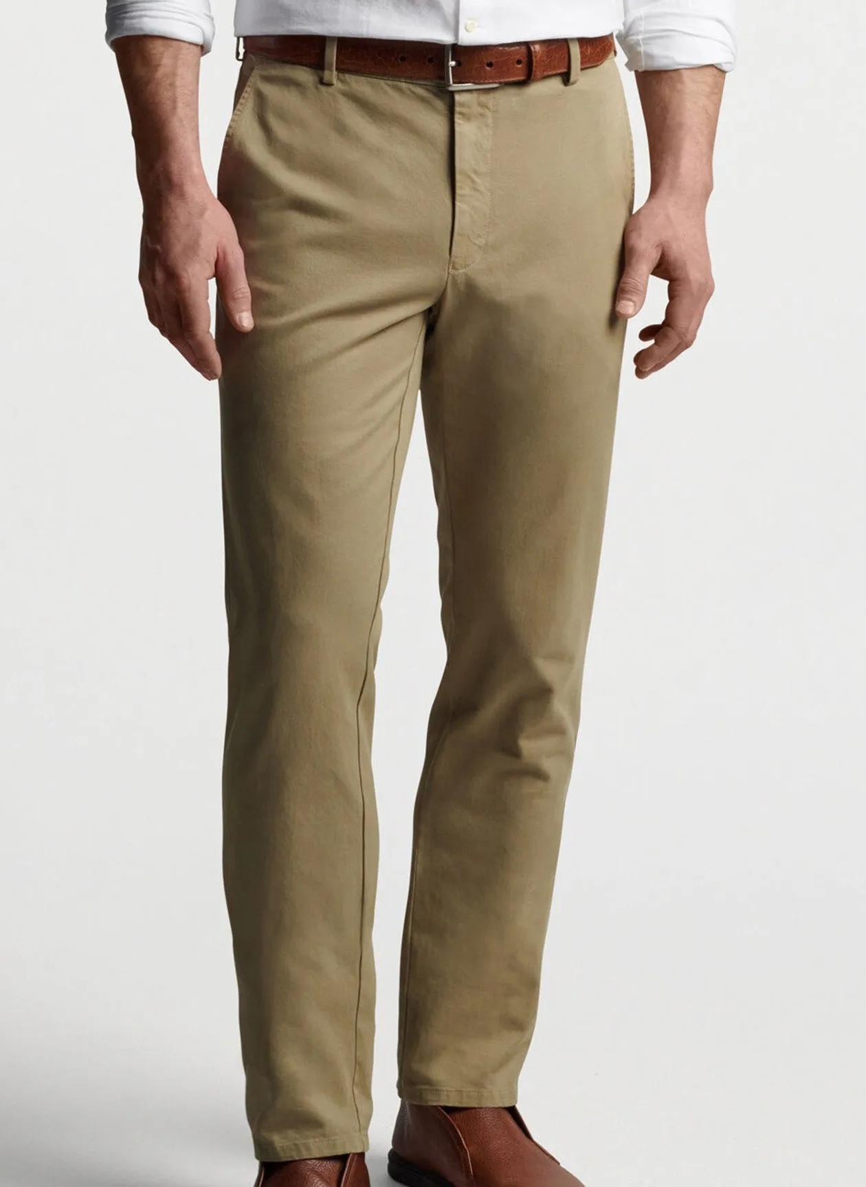 PILOT TWILL FLAT-FRONT PANT - SAGE