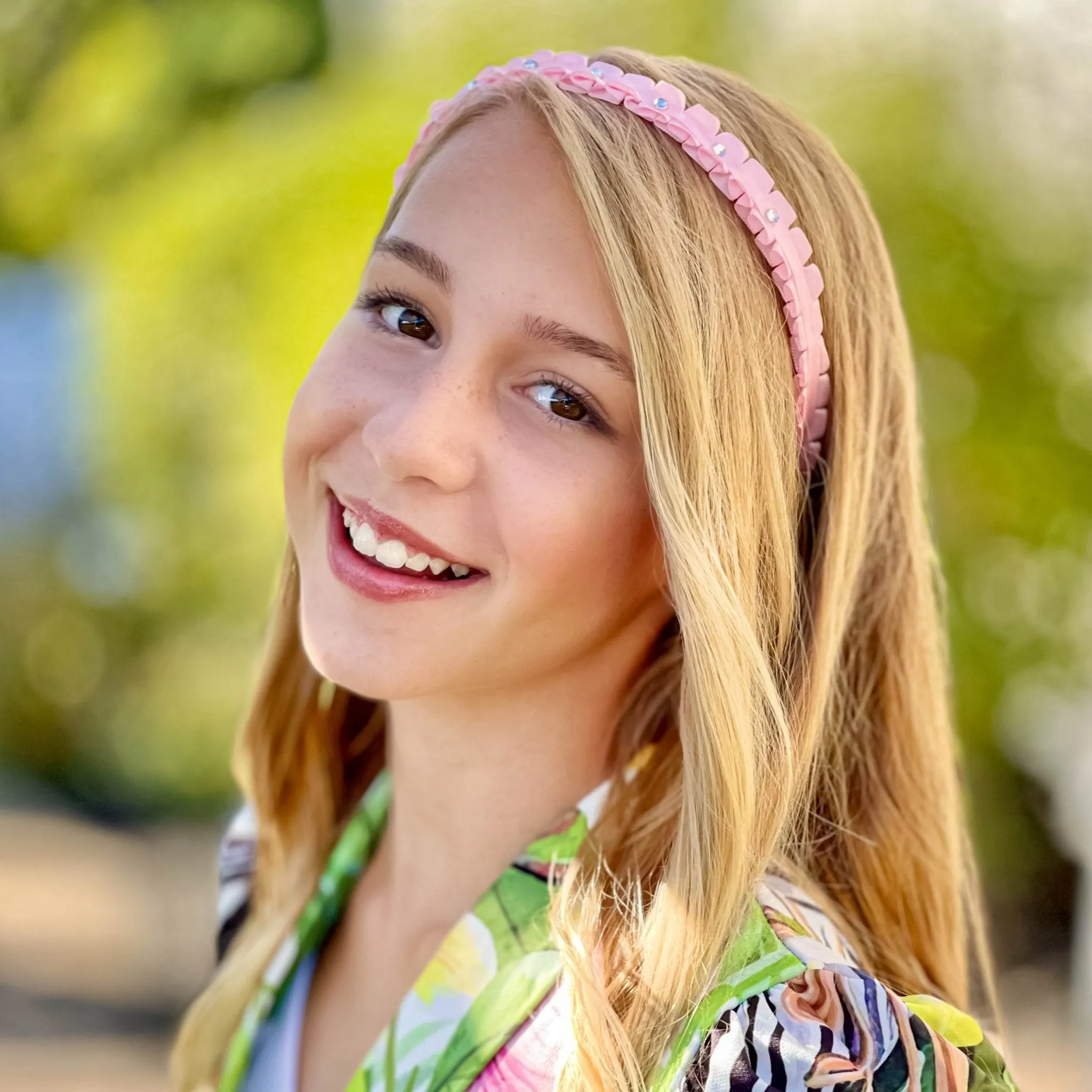 Pleated Rhinestone Headband