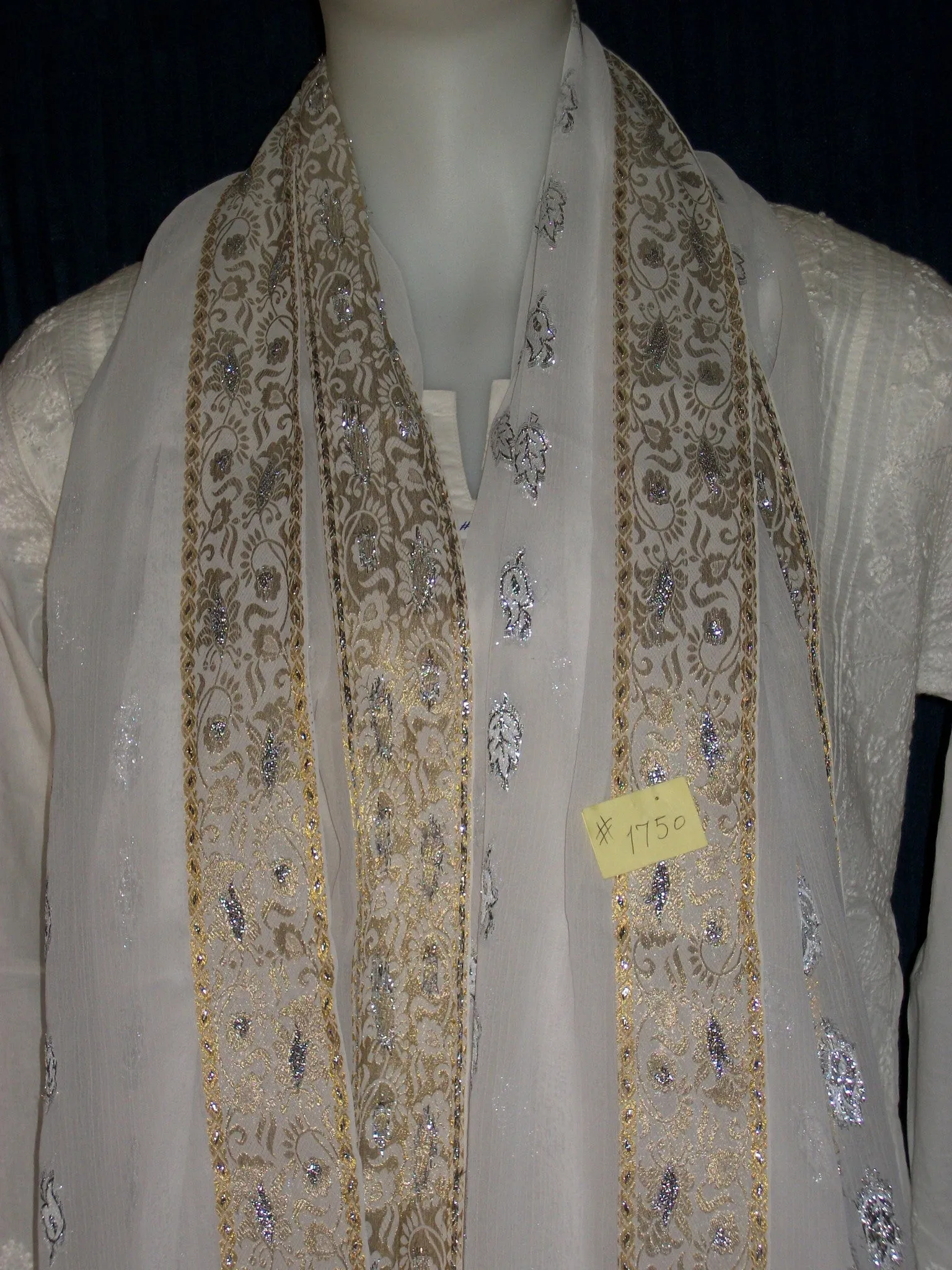 Scarf Stole Dupatta White