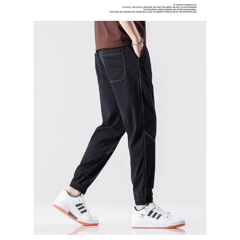 Silky Tapered Loose-Fit Pants