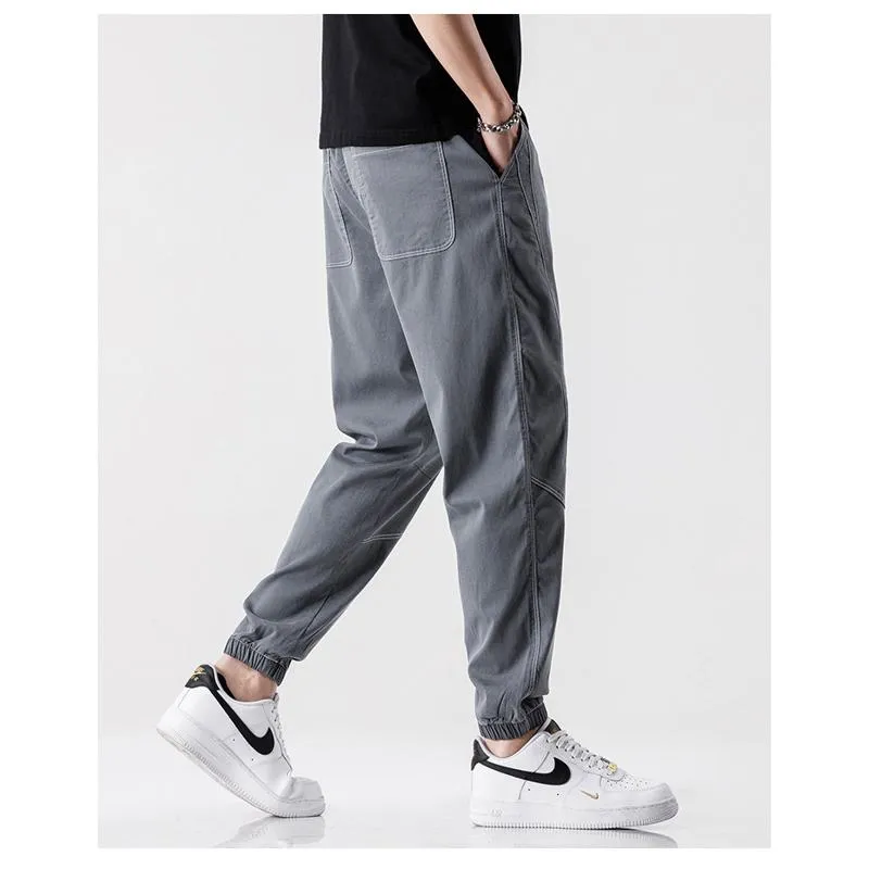 Silky Tapered Loose-Fit Pants