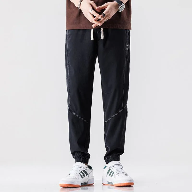 Silky Tapered Loose-Fit Pants