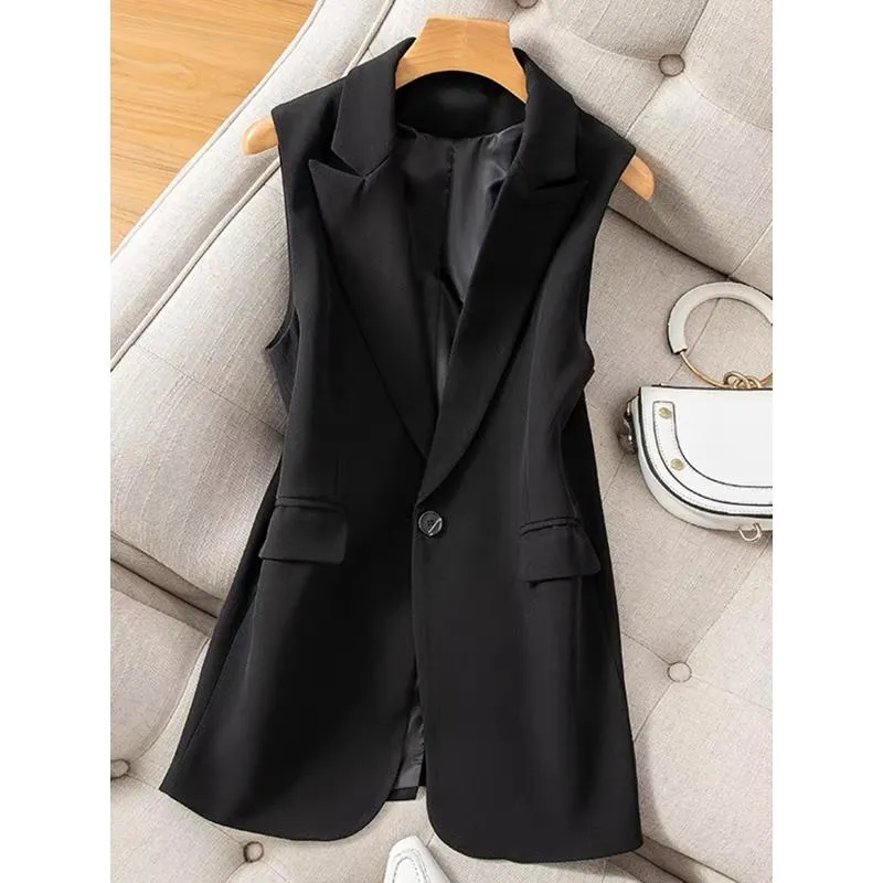 Slim-Fit Vest Chic Vest Blazer