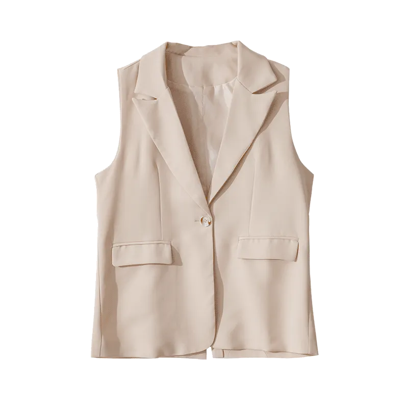 Slim-Fit Vest Chic Vest Blazer