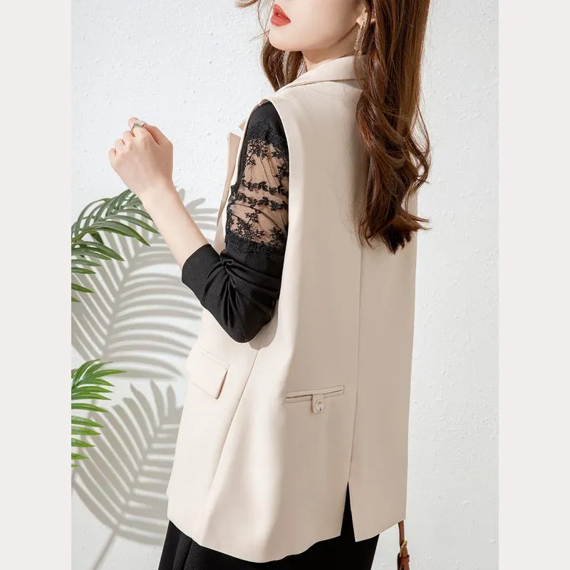 Slim-Fit Vest Chic Vest Blazer