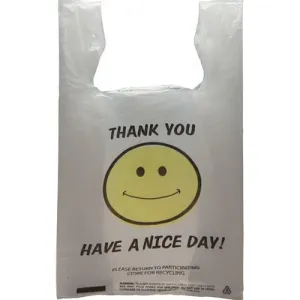 Smiley Face Bags - "Thank You" Shopping Bags