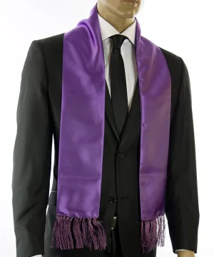 Solid Crown Jewel Purple Tuxedo Men's Scarf