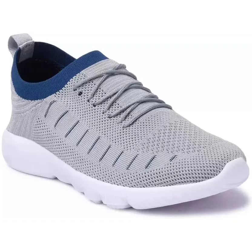 SPRENGE 22509 Zebra L.Grey T.Blue Casuals Shoes for Men (Grey, Blue) (L Grey, T Blue, 10)