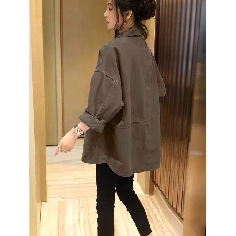 Thin Casual Loose Fit Shirt Jacket