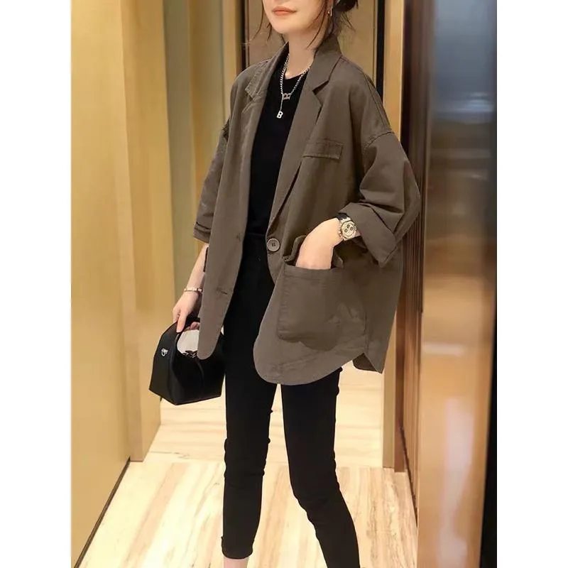 Thin Casual Loose Fit Shirt Jacket