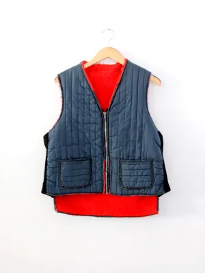 vintage 70s puffer vest