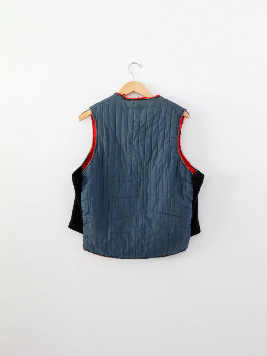 vintage 70s puffer vest