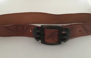 Vintage Leather Belt #C096 FREE AUS POSTAGE