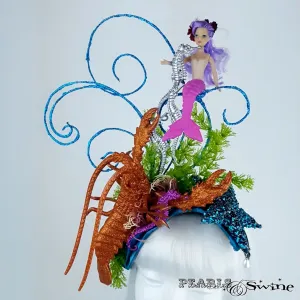 Whimsical Lobster Mermaid Sea Hat "Little Mermaid"