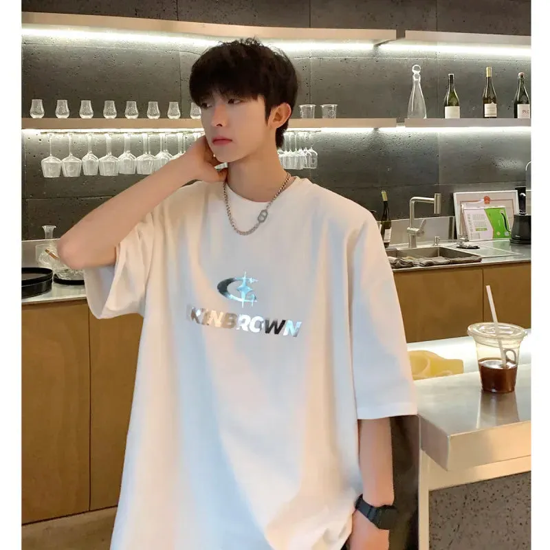 Wiaofellas  -  Graphic T Shirts Men Streetwear Couple T-shirt Harajuku Korean Fashion T Shirts Summer Oversized T Shirt Men Y2k Clothing