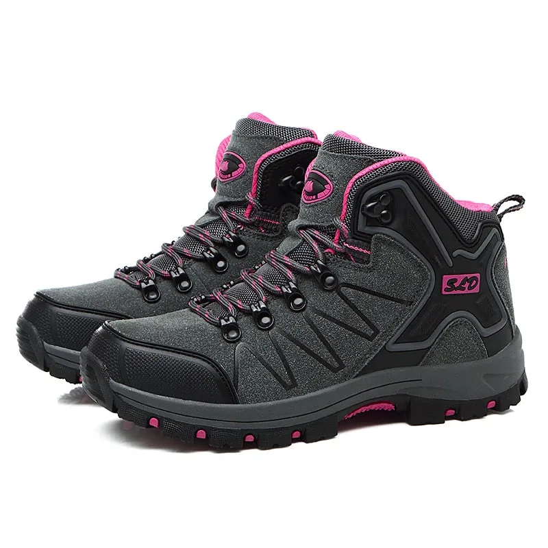 Women Boots Waterproof Hiking Shoes Female Snow Boots Platform Keep Warm Ankle Boots - WHS50171