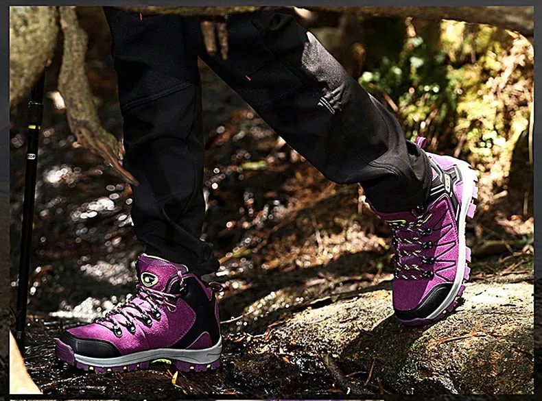 Women Boots Waterproof Hiking Shoes Female Snow Boots Platform Keep Warm Ankle Boots - WHS50171