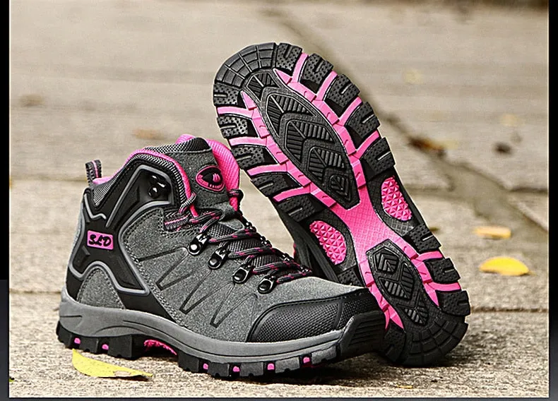 Women Boots Waterproof Hiking Shoes Female Snow Boots Platform Keep Warm Ankle Boots - WHS50171