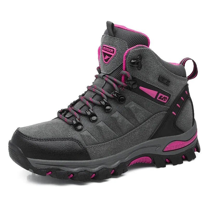 Women Boots Waterproof Hiking Shoes Female Snow Boots Platform Keep Warm Ankle Boots - WHS50171