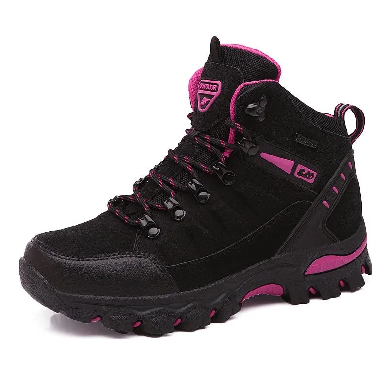 Women Boots Waterproof Hiking Shoes Female Snow Boots Platform Keep Warm Ankle Boots - WHS50171