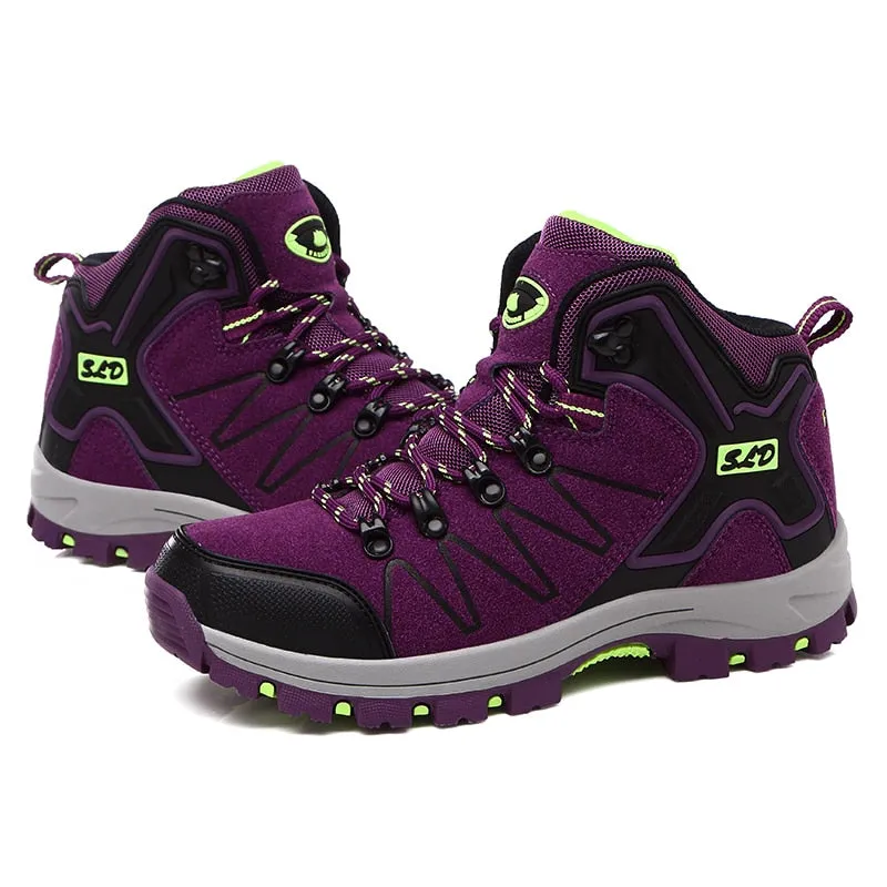 Women Boots Waterproof Hiking Shoes Female Snow Boots Platform Keep Warm Ankle Boots - WHS50171