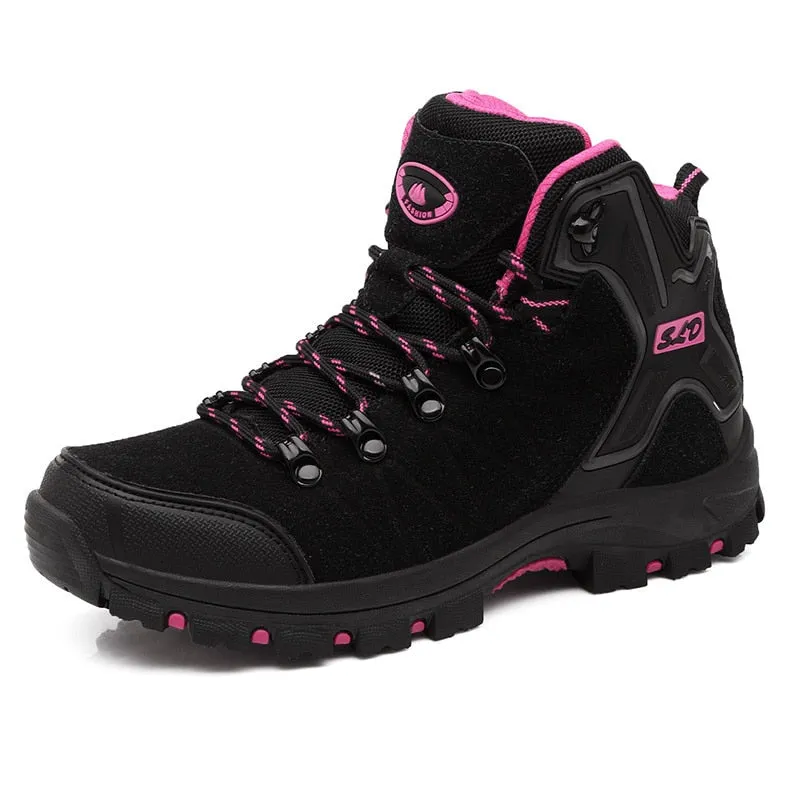 Women Boots Waterproof Hiking Shoes Female Snow Boots Platform Keep Warm Ankle Boots - WHS50171