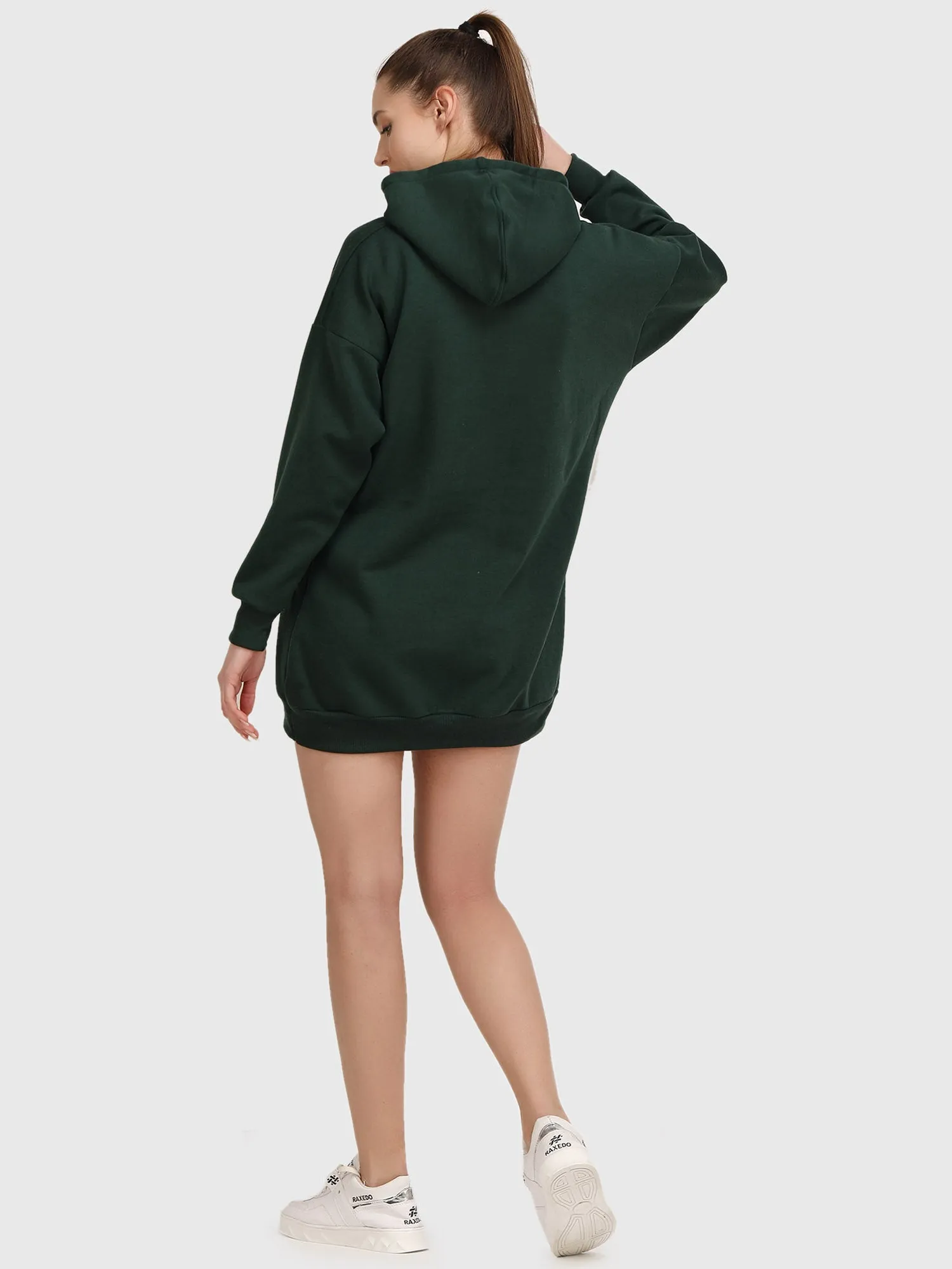 Women Hoodie Dress - Oversize Hoodie Dress