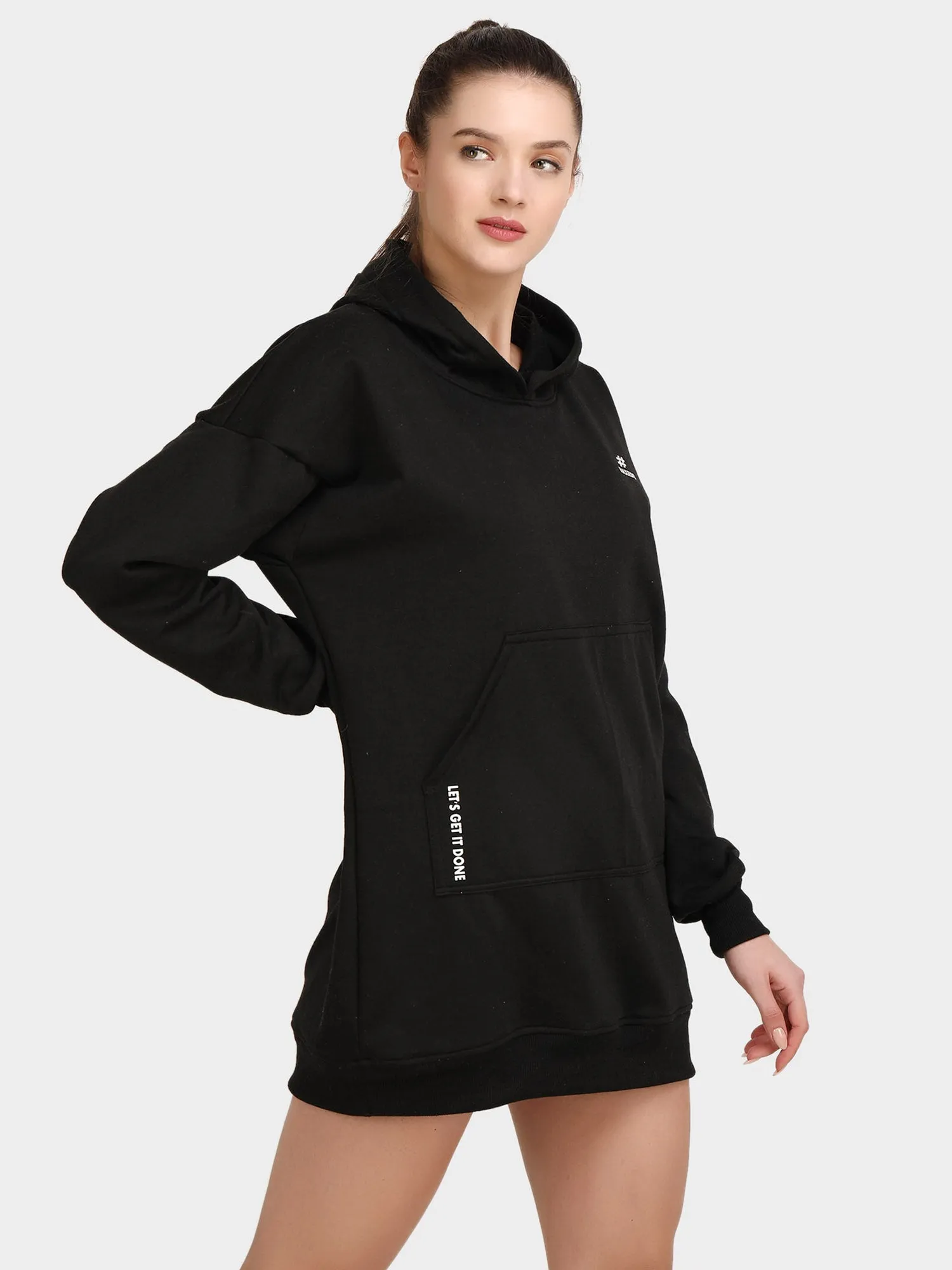 Women Hoodie Dress - Oversize Hoodie Dress