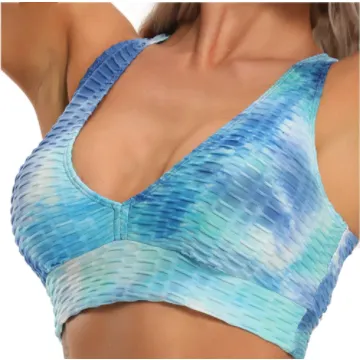 Women Sports, Yoga , Workout Gym Seamless Push up Breathable Top