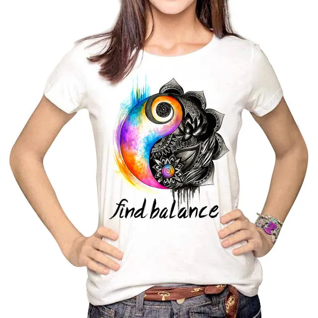 YEMUSEED Women Fashion Hipster Sun and Moon Cartoon Printed Tops Tumblr Harajuku Pencil Drawing 3D T shirt Tees Plus Size XL