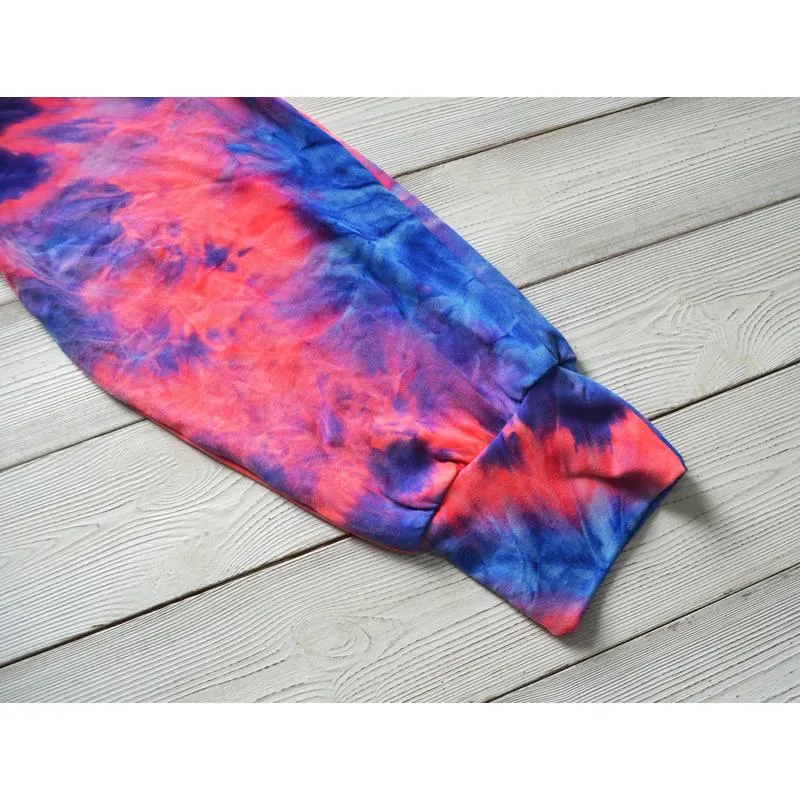 Yoga Tie Elasticity Loose Fit Sports Fitness Tie-Dye Running Sports Pants