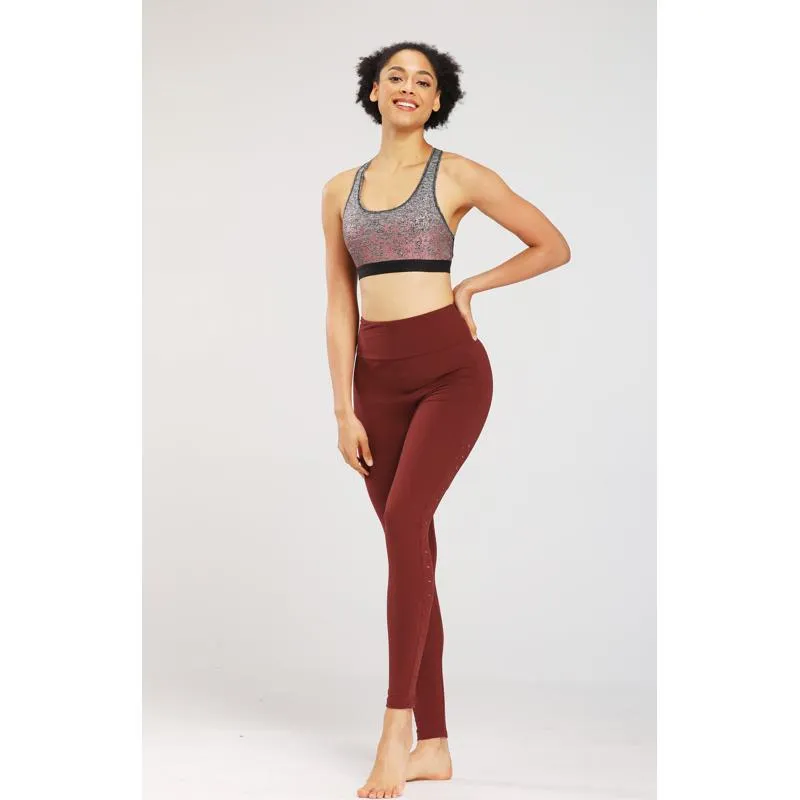 Yoga Tight-Fitting Distressed Sports Fitness Running Hollowed-Out Sports Leggings