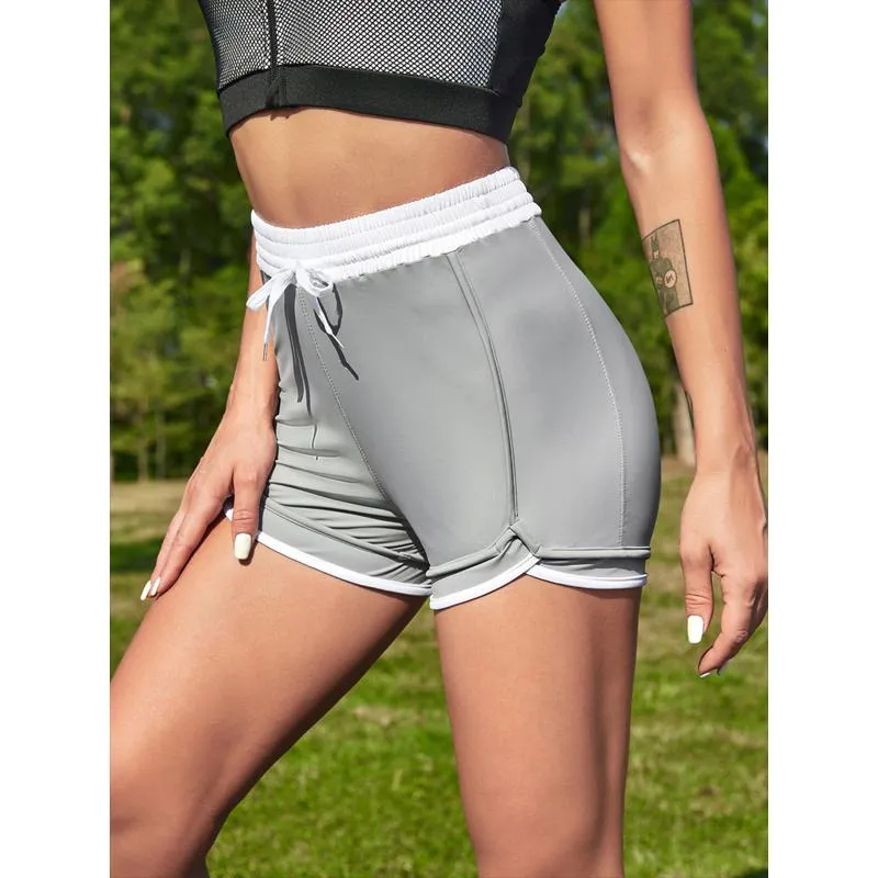 Yoga Tight-Fitting Elasticity Low-Waist Slim-Fit Sports Ultra-Short Running Sports Shorts